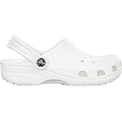 Crocs Klapki Class ic White 10001-100 (rozmiar 45-46). Białe klapki damskie Crocs, bez wzorów, bez obcasa. W wyprzedaży za 134,00 zł.
