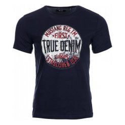T-shirty męskie: Mustang T-Shirt Męski L Ciemnoniebieski