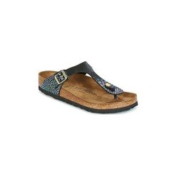 Japonki Birkenstock GIZEH. Czarne klapki damskie Birkenstock, bez wzorów, bez obcasa. W wyprzedaży za 230,30 zł.