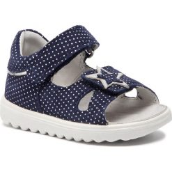 Sandały SUPERFIT - 4-09016-80 M Blau. Niebieskie sandały dziewczęce Superfit, ze skóry, bez zapięcia. Za 229,00 zł.