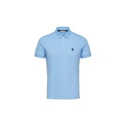 Koszulki polo z krótkim rękawem Selected 16049517 HARO. Niebieskie koszulki męskie Selected, s, bez wzorów, z krótkim rękawem. Za 76,81 zł.