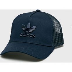 Adidas Originals - Czapka. Niebieskie czapki damskie adidas Originals, bez wzorów, z bawełny. Za 79,90 zł.