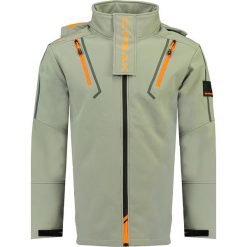Kurtka softshellowa "Tchiaolo" w kolorze szarym. Szare kurtki męskie Canadian Peak, m, bez wzorów, bez kaptura. W wyprzedaży za 219,95 zł.