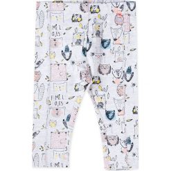 Coccodrillo - Legginsy dziecięce 68-86 cm. Białe spodnie dziewczęce COCCODRILLO, bez wzorów, z elastanu. Za 39,90 zł.