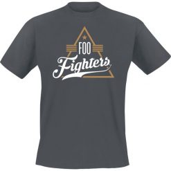 T-shirty męskie z nadrukiem: Foo Fighters Triangle T-Shirt odcienie szarego