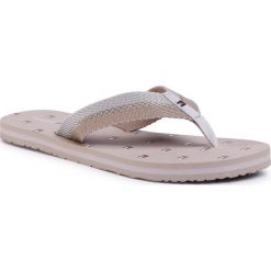 Japonki TOMMY HILFIGER - Flag Beach Sandal FW0FW04812 Stone AEP. Pomarańczowe klapki damskie TOMMY HILFIGER, bez wzorów, z tworzywa sztucznego, bez obcasa. W wyprzedaży za 109,00 zł.