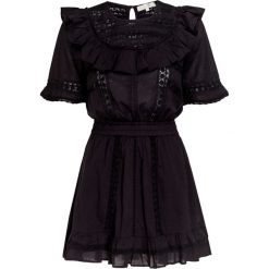 Sukienka LOVESHACKFANCY COOPER. Czarne sukienki dziewczęce LoveShackFancy, bez wzorów, z bawełny, z krótkim rękawem, krótkie, mini. Za 1620,00 zł.