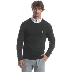 Polo Club C.H.A sweter męski M ciemnozielony. Zielone swetry męskie Polo Club C.H..A, m, bez wzorów, z okrągłym kołnierzem, bez kaptura. W wyprzedaży za 191,00 zł.