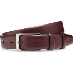 Pasek męski. Pomarańczowe paski męskie Wittchen, w paski, ze skóry, eleganckie. W wyprzedaży za 119,90 zł.