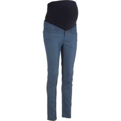 Spodnie ciążowe SKINNY, Power-stretch bonprix indygo. Niebieskie spodnie ciążowe bonprix, w paski. Za 79,99 zł.