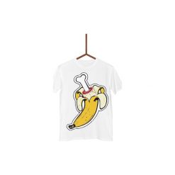 Koszulka Kość Banana Męska. Białe koszulki męskie Failfake, s, bez wzorów, bez kołnierzyka, bez rękawów. Za 130,00 zł.