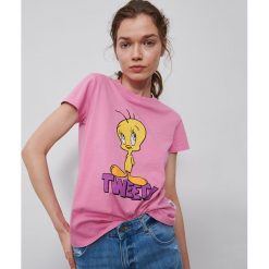 T-shirt Tweety - Różowy. Różowe t-shirty damskie Reserved, s, bez wzorów, bez kołnierzyka. Za 39,99 zł.