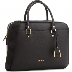Torebka LIU JO - L Briefcase Isola A68008 E0087 Nero 22222. Czarne torebki klasyczne damskie Liu Jo, ze skóry ekologicznej. W wyprzedaży za 519,00 zł.
