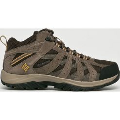 Columbia - Buty Canyon Point Mid. Pomarańczowe buty trekkingowe męskie marki Columbia, ze skóry, na sznurówki, outdoorowe. W wyprzedaży za 269,90 zł.