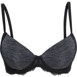 Biustonosz usztywniany bonprix szary melanż. Szare biustonosze sportowe damskie bonprix, melanż, z koronki. Za 44,99 zł.
