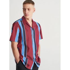 Koszula comfort fit w paski - Czerwony. Czerwone koszule męskie marki Reserved, s, w paski, bez kołnierzyka, bez rękawów. Za 119,99 zł.