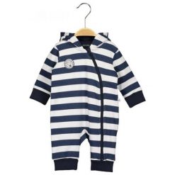 Blue Seven Pajacyk Dziewczęcy Z Kapturem 56 Biały. Niebieskie body niemowlęce Blue Seven, w paski, bez rękawów. W wyprzedaży za 49,00 zł.