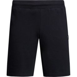 Szorty EA7 EMPORIO ARMANI Czarny. Czarne spodenki i szorty męskie marki EA7 Emporio Armani, z aplikacjami, z dzianiny. W wyprzedaży za 294,00 zł.