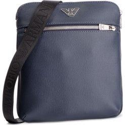 Saszetka EMPORIO ARMANI - Y4M185 YLA0E 80455 Blue Indigo. Niebieskie torby męskie skórzane marki Emporio Armani, bez wzorów, ze skóry ekologicznej, młodzieżowe. Za 609,00 zł.