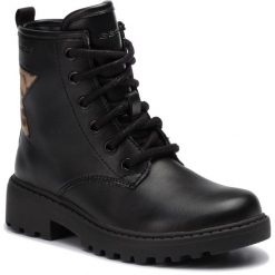 Trapery GEOX - J Casey G. G J9420G 000BC C9999 S Black. Czarne śniegowce dziewczęce Geox, bez zapięcia. W wyprzedaży za 229,00 zł.