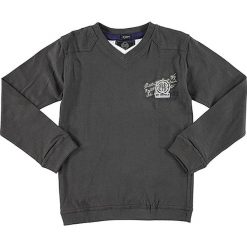 Bluza w kolorze antracytowym. Szare bluzy niemowlęce SRK, Miss Girly, z aplikacjami, bez rękawów, bez kaptura. W wyprzedaży za 27,95 zł.