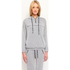 BLUZA NIEROZPINANA DAMSKA. Szare bluzy damskie DRYWASH, m, bez wzorów, bez rękawów, z kapturem. W wyprzedaży za 39,99 zł.