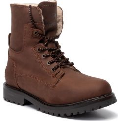 Trapery WRANGLER - Aviator WM92010A Chestnut 115. Pomarańczowe trapery męskie Wrangler, ze skóry, bez zapięcia. W wyprzedaży za 319,00 zł.