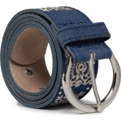Pasek Damski DESIGUAL - 20SARA01 5179. Niebieskie paski damskie Desigual, w paski, z materiału. W wyprzedaży za 159,00 zł.
