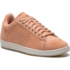 Sneakersy LE COQ SPORTIF - Courtset W Bold 1820289 Dusty Coral/Olive Night. Różowe półbuty damskie le coq sportif, bez wzorów, ze skóry, bez obcasa, na płaskiej podeszwie, bez zapięcia. W wyprzedaży za 249,00 zł.