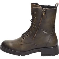 Botki damskie VINCEZA 10476 KHAKI. Brązowe botki damskie Vinceza, klasyczne, na wysokim obcasie, na obcasie, bez zapięcia. W wyprzedaży za 111,30 zł.