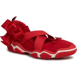 Sneakersy RED VALENTINO - TQ2S0B99 Amarillo/Amarillo/Bianco VGZ. Czerwone półbuty damskie Red Valentino, na co dzień, bez wzorów, ze skóry, bez obcasa, na płaskiej podeszwie, bez zapięcia. Za 1269,00 zł.