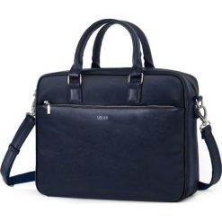Torba na laptop Solier S34 Longford granatowa - Granatowy. Niebieskie torby na laptopa Solier, w paski. Za 199,99 zł.
