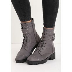 Buty zimowe damskie: Szare Botki Good Vibrations