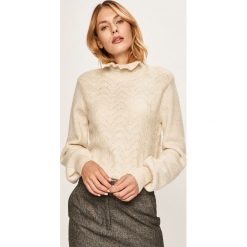 Vila - Sweter. Białe golfy damskie Vila, s, bez wzorów, z elastanu, bez rękawów. W wyprzedaży za 79,90 zł.