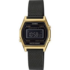 Zegarek CASIO - Vintage LA690WEMB-1BEF Black/Gold. Żółte zegarki damskie CASIO. Za 299,00 zł.