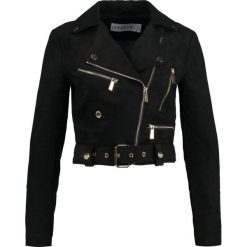 Ivyrevel REBEL Kurtka ze skóry ekologicznej black. Czarne bomberki damskie Ivyrevel, z materiału. Za 379,00 zł.