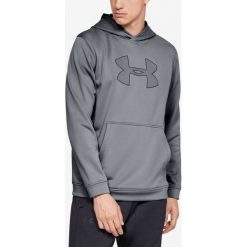 Under Armour Bluza Szary. Szare bluzy męskie Under Armour, l, z nadrukiem, z poliesteru, bez kołnierzyka, bez rękawów, bez kaptura. Za 257,95 zł.