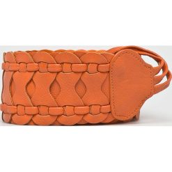 Answear - Pasek Heritage. Pomarańczowe paski damskie marki ANSWEAR, w paski, ze skóry ekologicznej. W wyprzedaży za 29,90 zł.