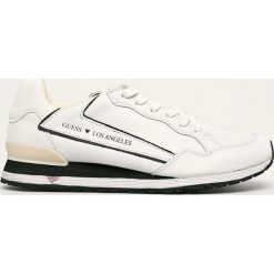 Guess Jeans - Buty. Szare sneakersy męskie Guess Jeans, z jeansu, na sznurówki. W wyprzedaży za 419,90 zł.