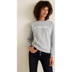 Mango - Bluza Paks. Szare bluzy rozpinane damskie Mango, l, z aplikacjami, z bawełny, bez kaptura. Za 89,90 zł.