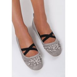 Szare Balerinki Fleur De Lis. Szare baleriny damskie Renee, bez wzorów, bez obcasa. W wyprzedaży za 34,99 zł.