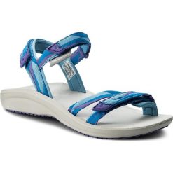 Sandały COLUMBIA - Big Water BL1776 Blue Sky/White 989. Niebieskie klapki damskie marki Columbia, bez wzorów, z tworzywa sztucznego, sportowe, bez obcasa, bez zapięcia, outdoorowe. W wyprzedaży za 189,00 zł.