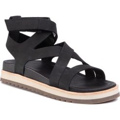 Sandały MERRELL - Juno Mid J000568 Black. Czarne klapki damskie Merrell, bez wzorów, ze skóry, bez obcasa. W wyprzedaży za 319,00 zł.
