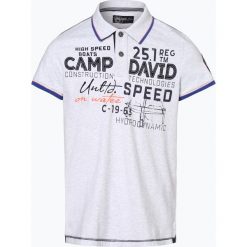 Camp David - Męska koszulka polo, niebieski. Niebieskie koszulki męskie marki Camp David, xxl, bez wzorów, z bawełny, casualowe, polo, bez rękawów. Za 279,95 zł.