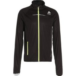 Kurtki do biegania męskie: ODLO ZEROWEIGHT Kurtka do biegania black/safety yellow
