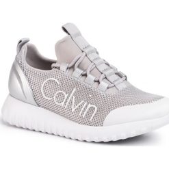Sneakersy CALVIN KLEIN JEANS - Reika RE9853 Silver/White. Szare półbuty damskie Calvin Klein Jeans, z jeansu. Za 489,00 zł.