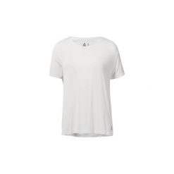 T-shirty z krótkim rękawem Reebok Sport Koszulka WOR ACTIVCHILL. Białe topy sportowe damskie Reebok Sport, l, bez wzorów, bez kołnierzyka, z krótkim rękawem, krótkie, bez kaptura. Za 99,95 zł.