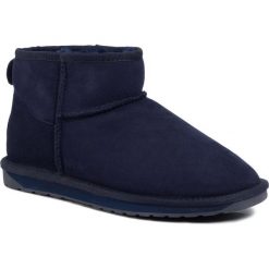 Buty EMU AUSTRALIA - Stinger Micro W10937 Midnight. Niebieskie kozaki damskie EMU Australia, ze skóry, klasyczne, bez zapięcia. Za 579,00 zł.