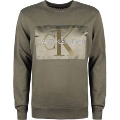 Calvin Klein Bluza. Bluzy męskie Calvin Klein, z nadrukiem, z bawełny, z okrągłym kołnierzem, bez rękawów, bez kaptura. Za 329,00 zł.