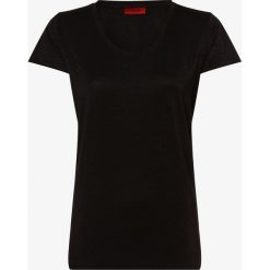HUGO - T-shirt damski – Denole/1, czarny. Czarne t-shirty damskie HUGO, s, bez wzorów, bez kołnierzyka. Za 249,95 zł.